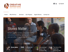Tablet Screenshot of creativenarrations.net
